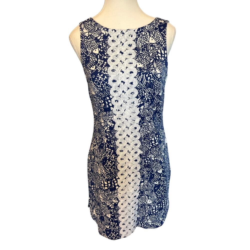Lilly Pulitzer for Target | Navy White Sheath Dress | 4